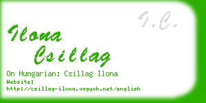 ilona csillag business card